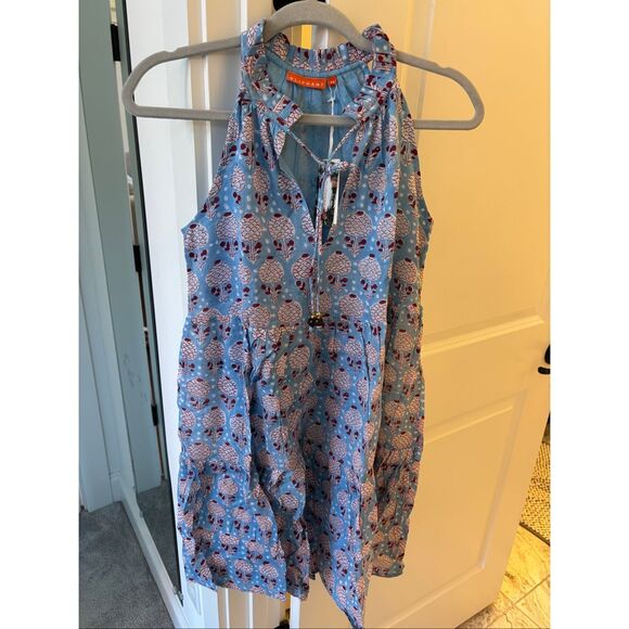 NWT OLIPHANT SLEEVELESS TIERED SHORT DRESS, XS $278 - Picture 2 of 7